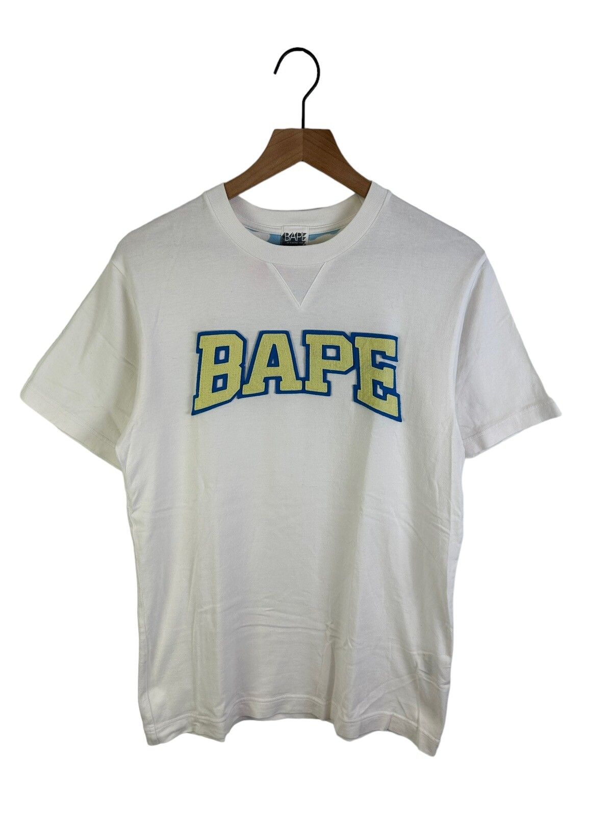 Pre-owned Bape Og  Logo Print T-shirts In White