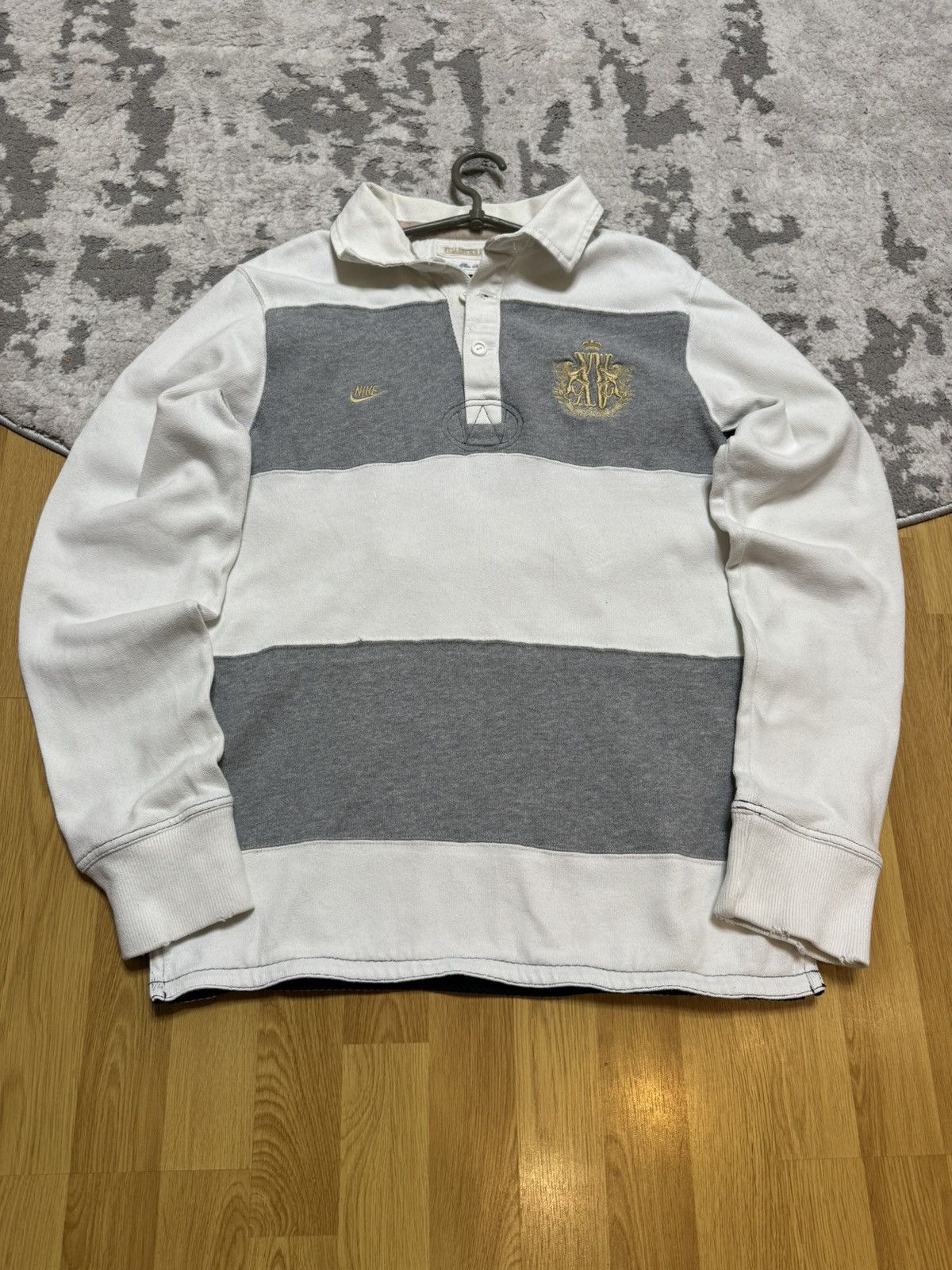 Nike × Vintage Vintage Nike FullBack’s Streetwear Style Rugby Longsleeve Size US L / EU 52-54 / 3 - 9 Thumbnail