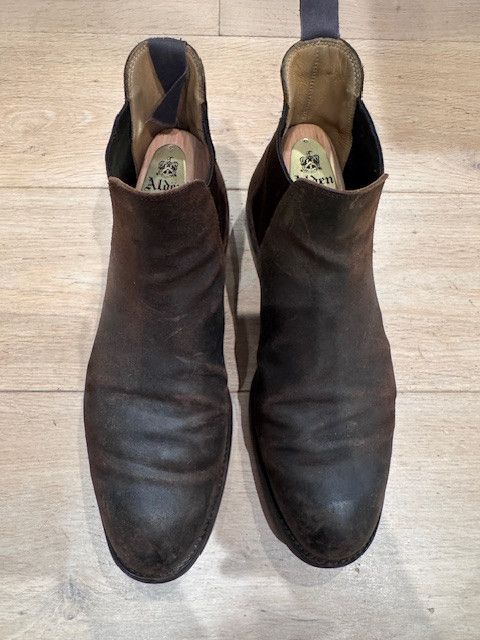 Crockett & Jones Chelsea 5 Dark Brown Rough-Out Suede Size US 9 / EU 42 - 8 Thumbnail