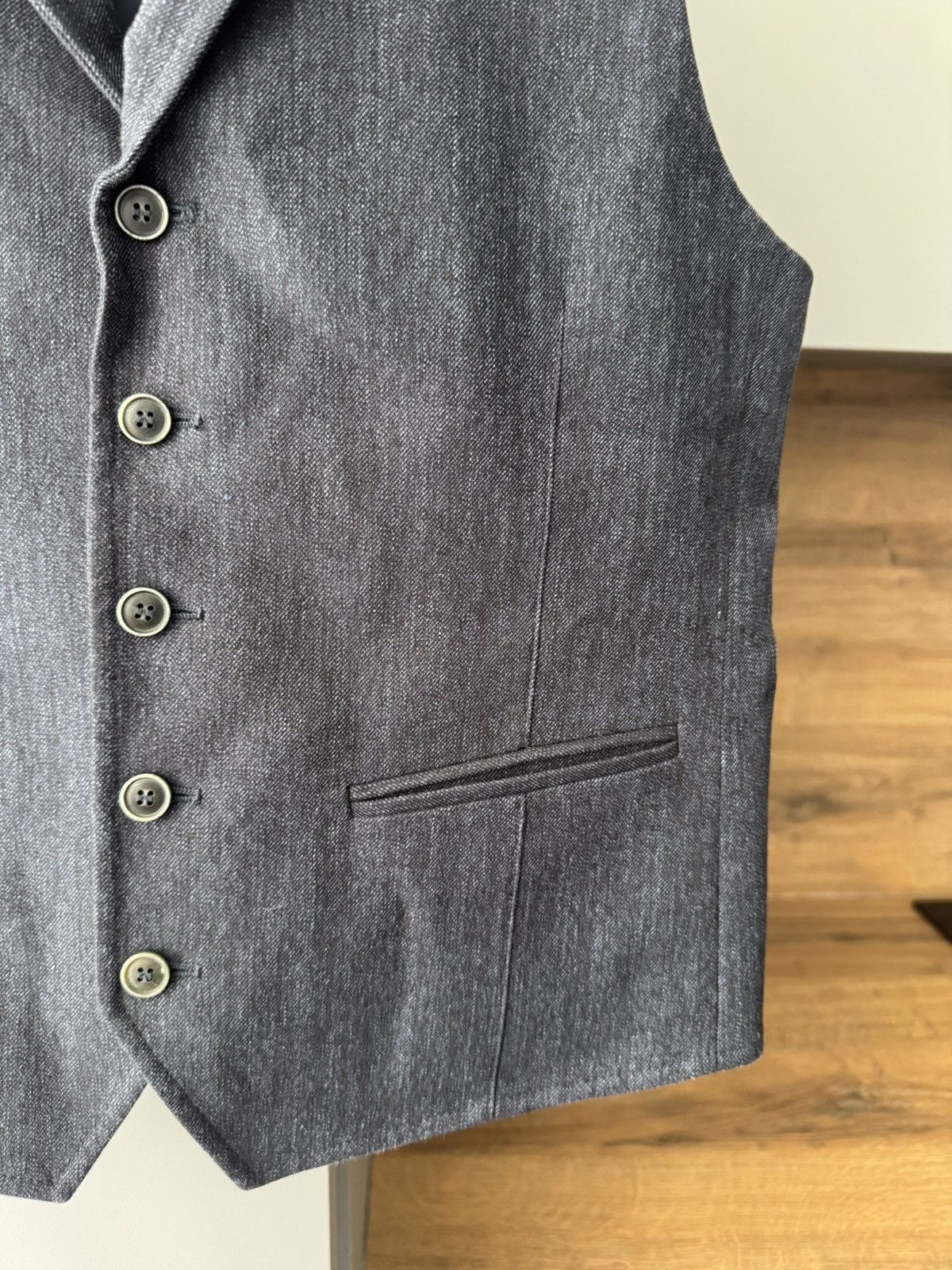 John Varvatos John Varvatos Collection - Navy Wire Collar Vest - Size 48 Size US M / EU 48-50 / 2 - 4 Thumbnail