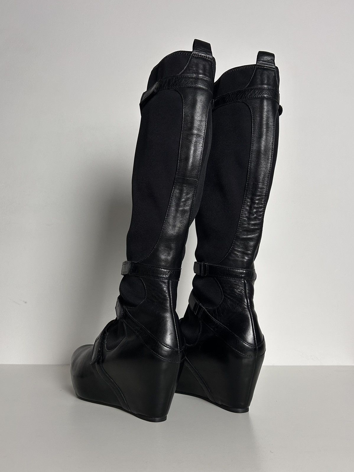 Other Unique wedge leather boots Size US 8 / IT 38 - 9 Thumbnail