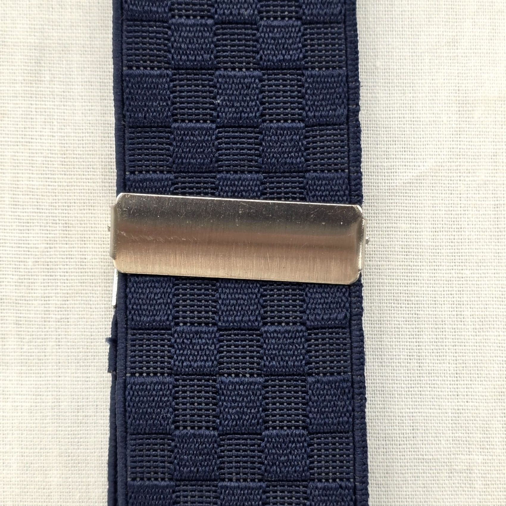 Vintage Gillmons Suspenders Adjustable Y Back w/Leather Blue 1.25" Wide Stylish Office Mens One Size Clip Elastic Leather Blue Office Stylish Girls? Size ONE SIZE - 6 Thumbnail