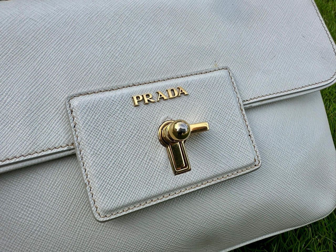 Prada Authentic Prada Saffiano Leather Crossbody Satchel Size ONE SIZE - 12 Thumbnail