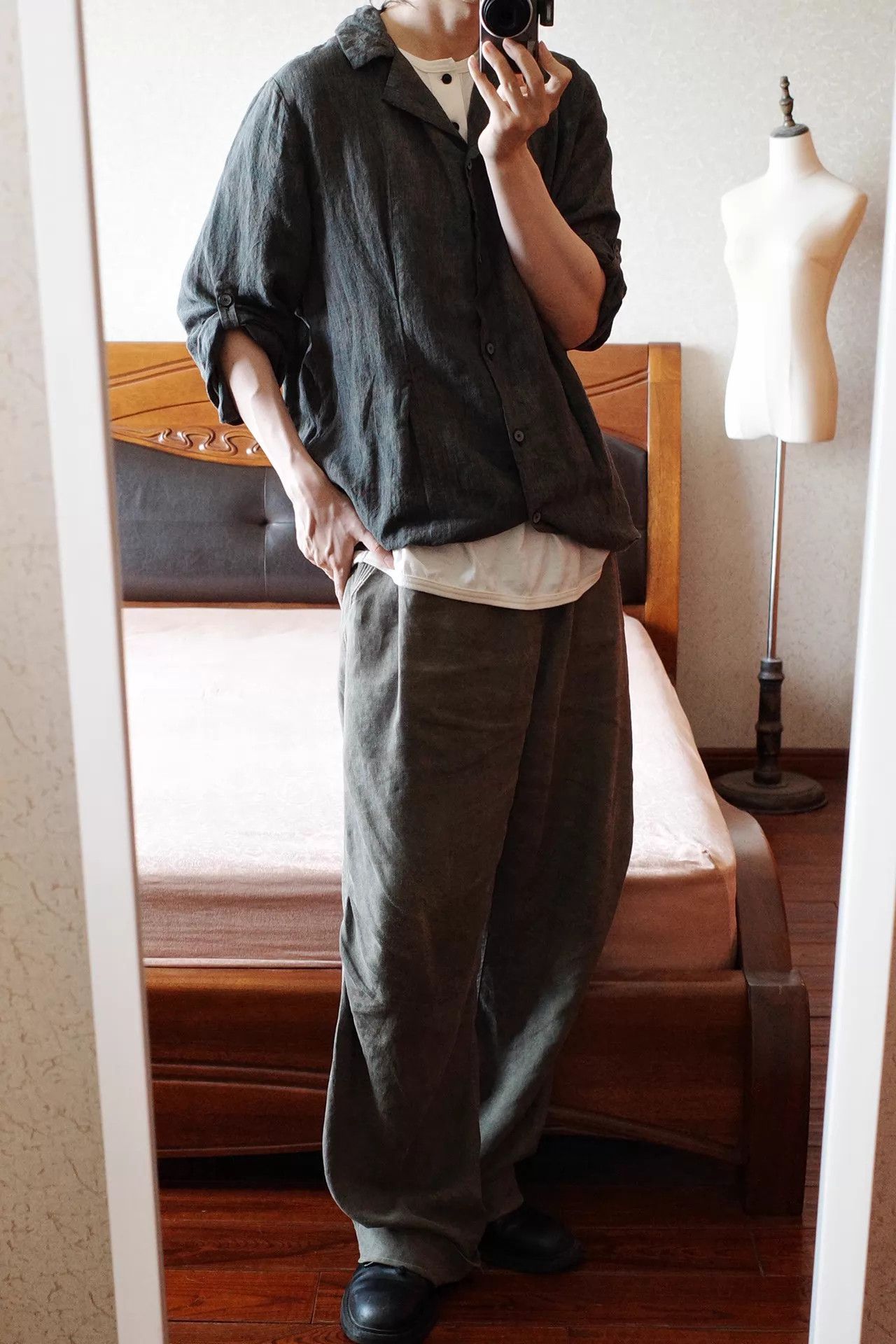 Biek Verstappen Biek Verstappen 00s Irish Linen Shirtdress Size XS / US 0-2 / IT 36-38 - 9 Thumbnail