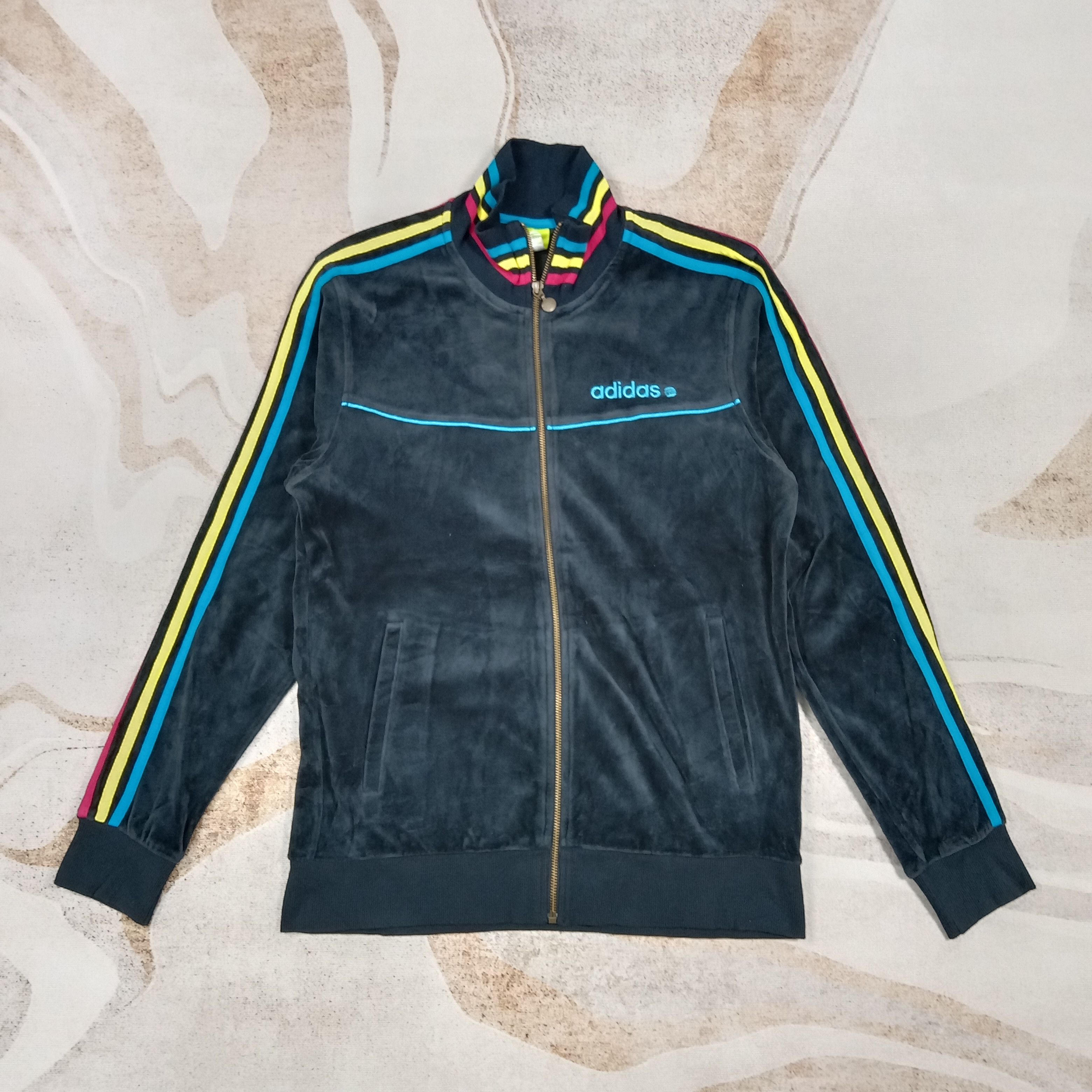 Adidas Adidas NEO Tack Velvet Sweater Jacket C283N12 Size US S / EU 44-46 / 1 - 1 Thumbnail