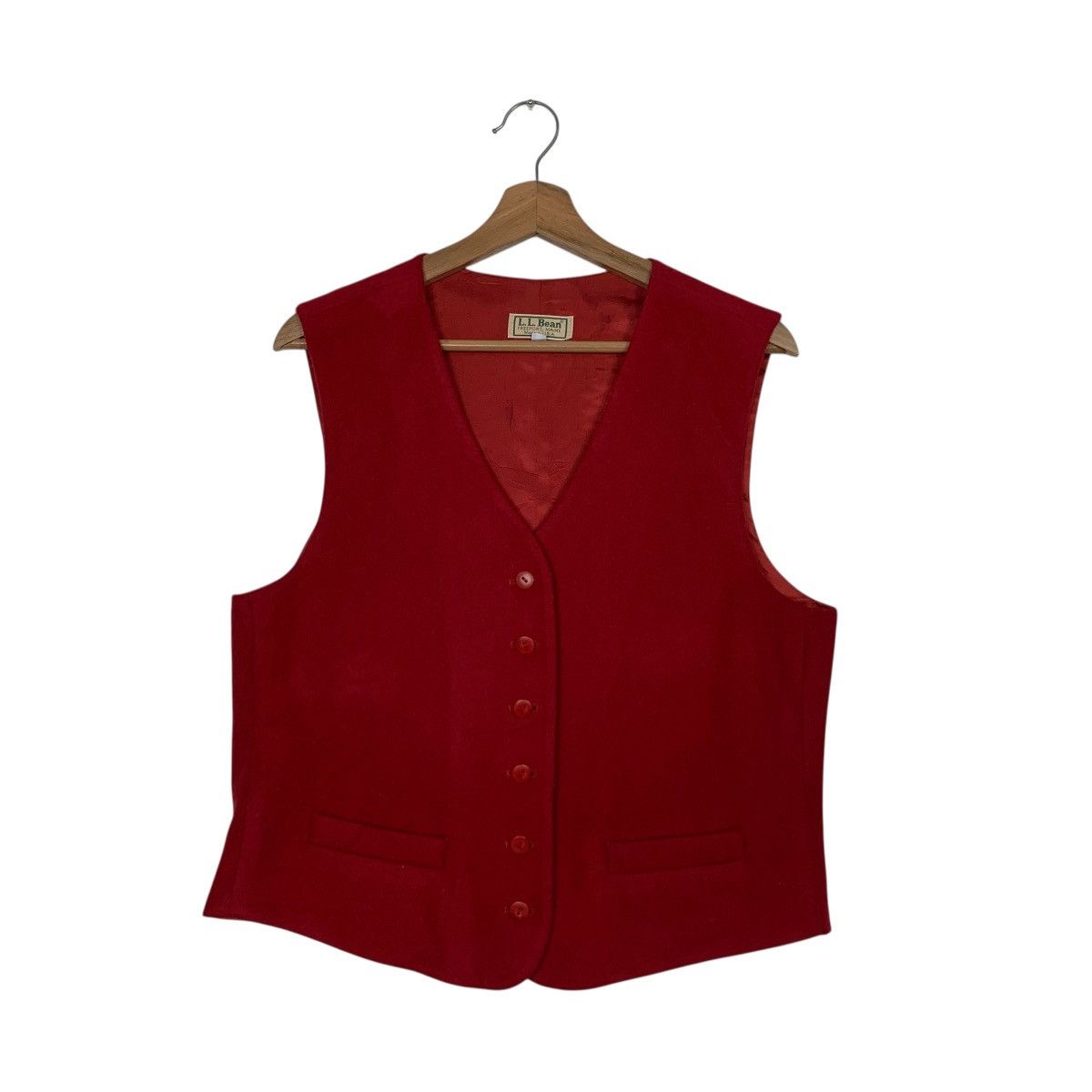 L.L. Bean L.L.BEAN Vest Button Jacket#2935-C133 Size M / US 6-8 / IT 42-44 - 1 Thumbnail
