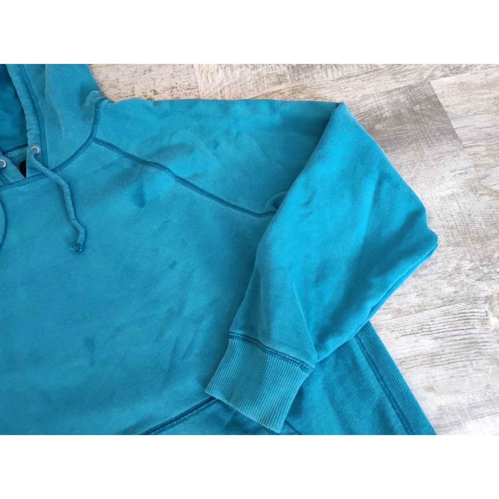 Vans VANS Off The Wall Hoodie Mens M Pullover Sweatshirt Teal Y2K Retro Skateboarding Streetwear Size US M / EU 48-50 / 2 - 4 Thumbnail