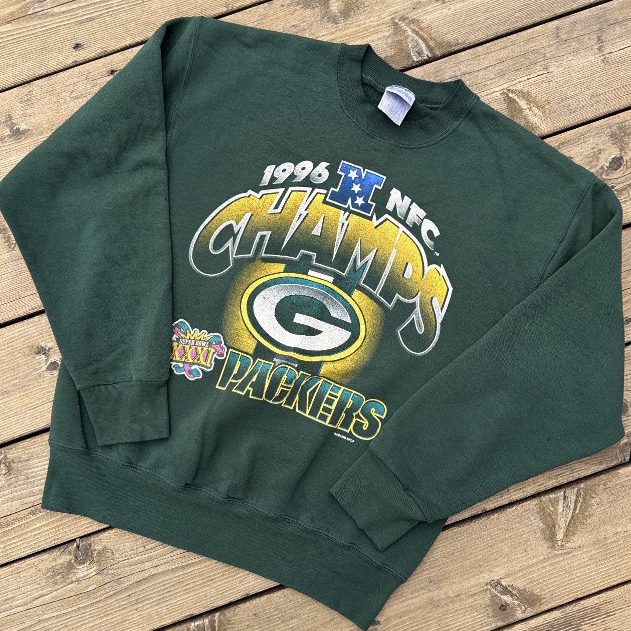 Pro Player Vintage 90s Green Bay Packers Pro Player Sweatshirt XL USA Size US XL / EU 56 / 4 - 1 Thumbnail