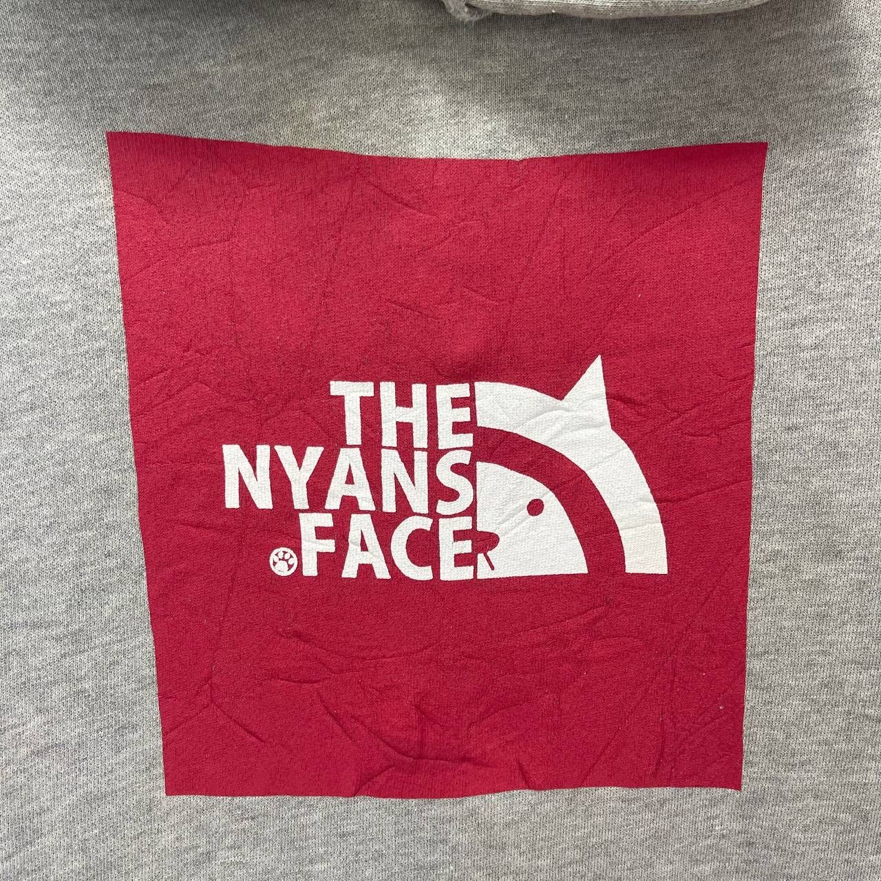Japanese Brand THE NYANS FACE by Printstar Hoodie Pullover #2624/AB Size US L / EU 52-54 / 3 - 3 Thumbnail