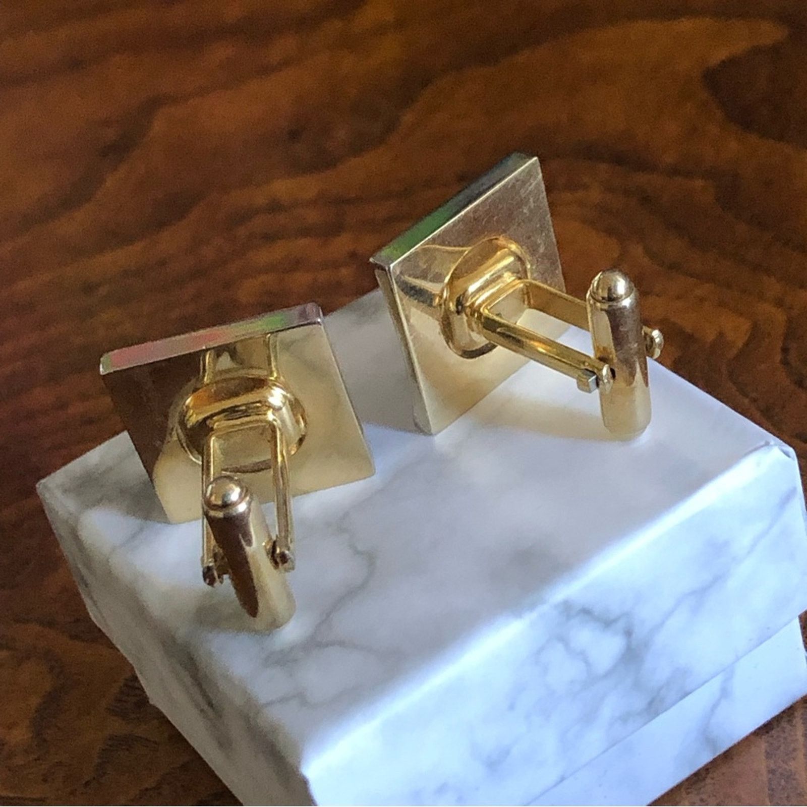 Vintage Vintage Dante emerald cut pyrope garnet cuff links Size ONE SIZE - 6 Thumbnail