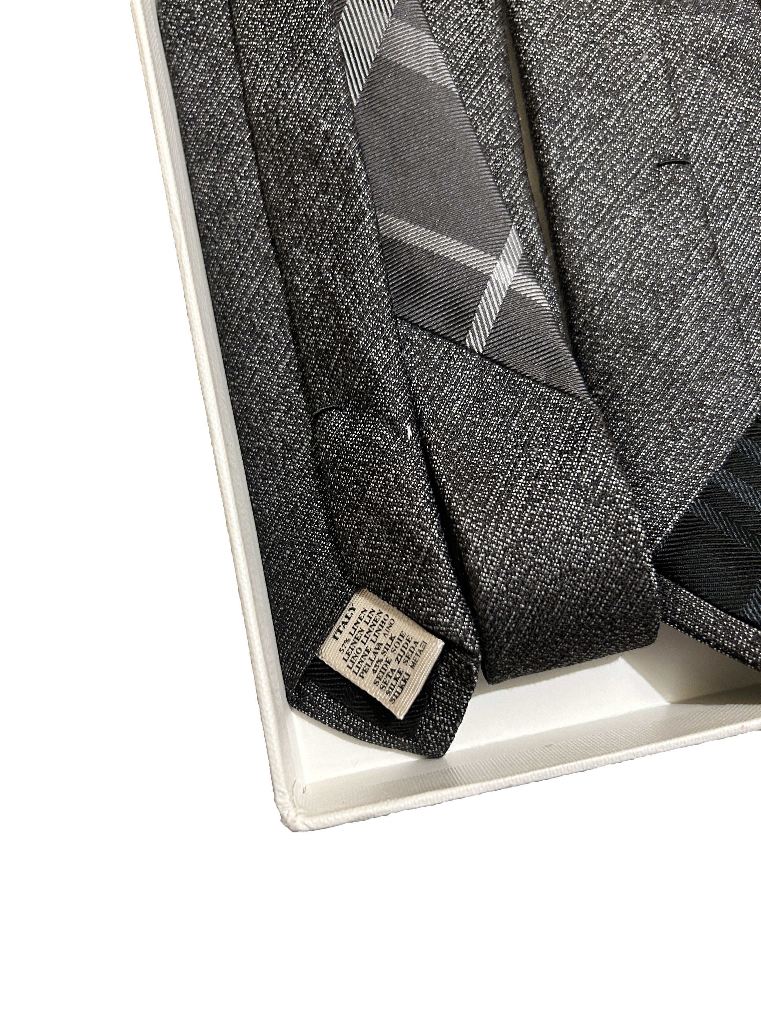 Burberry Burberry London Black Silk Tie skinny Size ONE SIZE - 2 Thumbnail