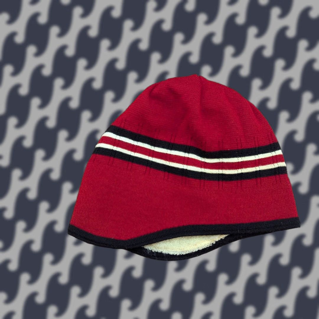 Vintage VINTAGE Eisbar Red Beanie Hat One Size Lined Knit Wool Blend Outdoor Ski Mens/Womens Size ONE SIZE - 1 Thumbnail
