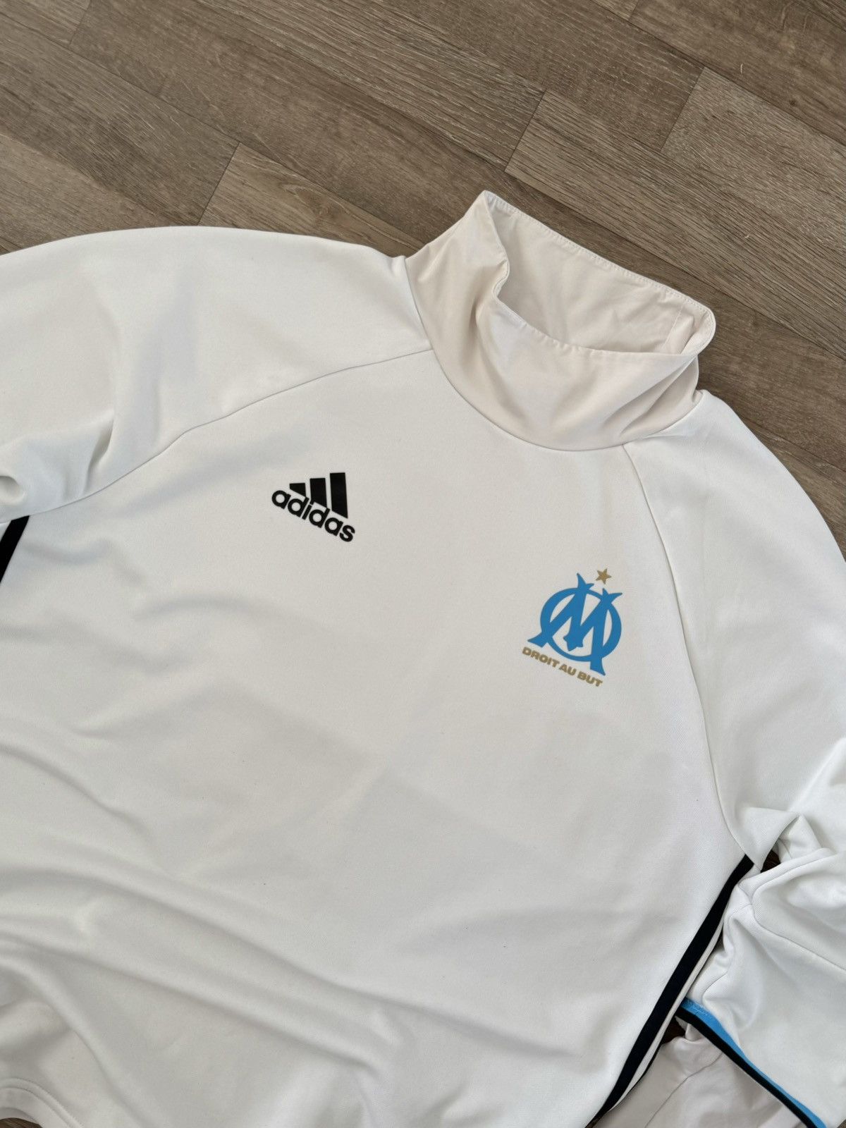 Adidas Olimpique Marseille Y2k Drill Rare Blokecore Soccer Jacket Size US L / EU 52-54 / 3 - 4 Thumbnail