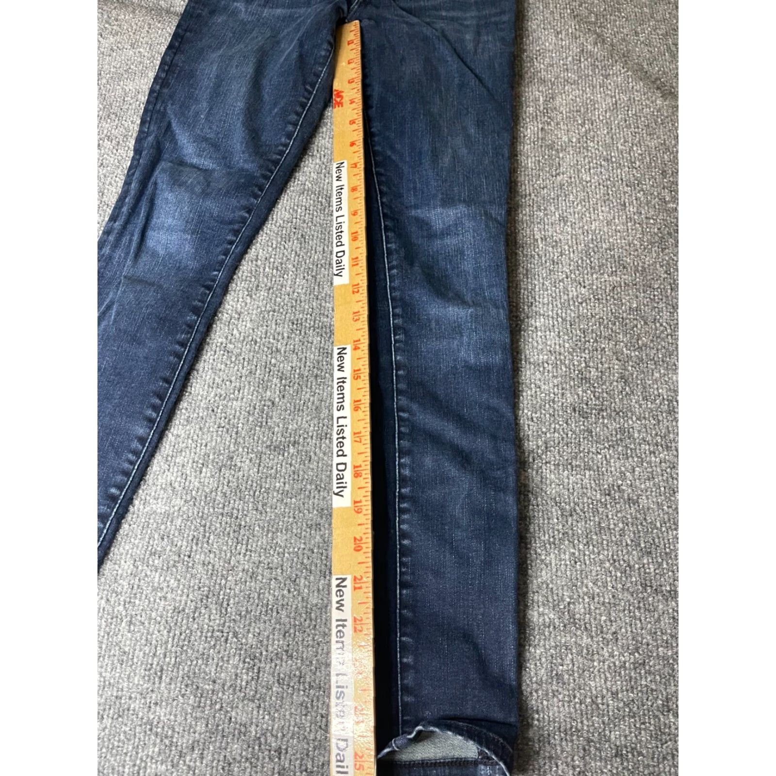 Abercrombie & Fitch Abercrombie & Fitch Jeans Women Size 0 Blue Dark Wash Skinny Regular Size 25" / US 0 / IT 36 - 2 Thumbnail