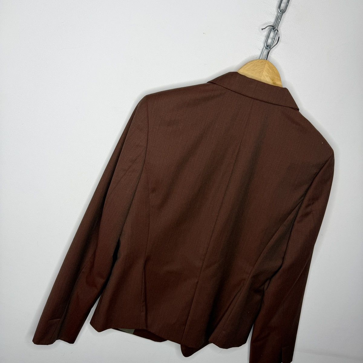 Jil Sander Vintage Jil sander blazer coat jacket brown wool Size S / US 4 / IT 40 - 10 Thumbnail