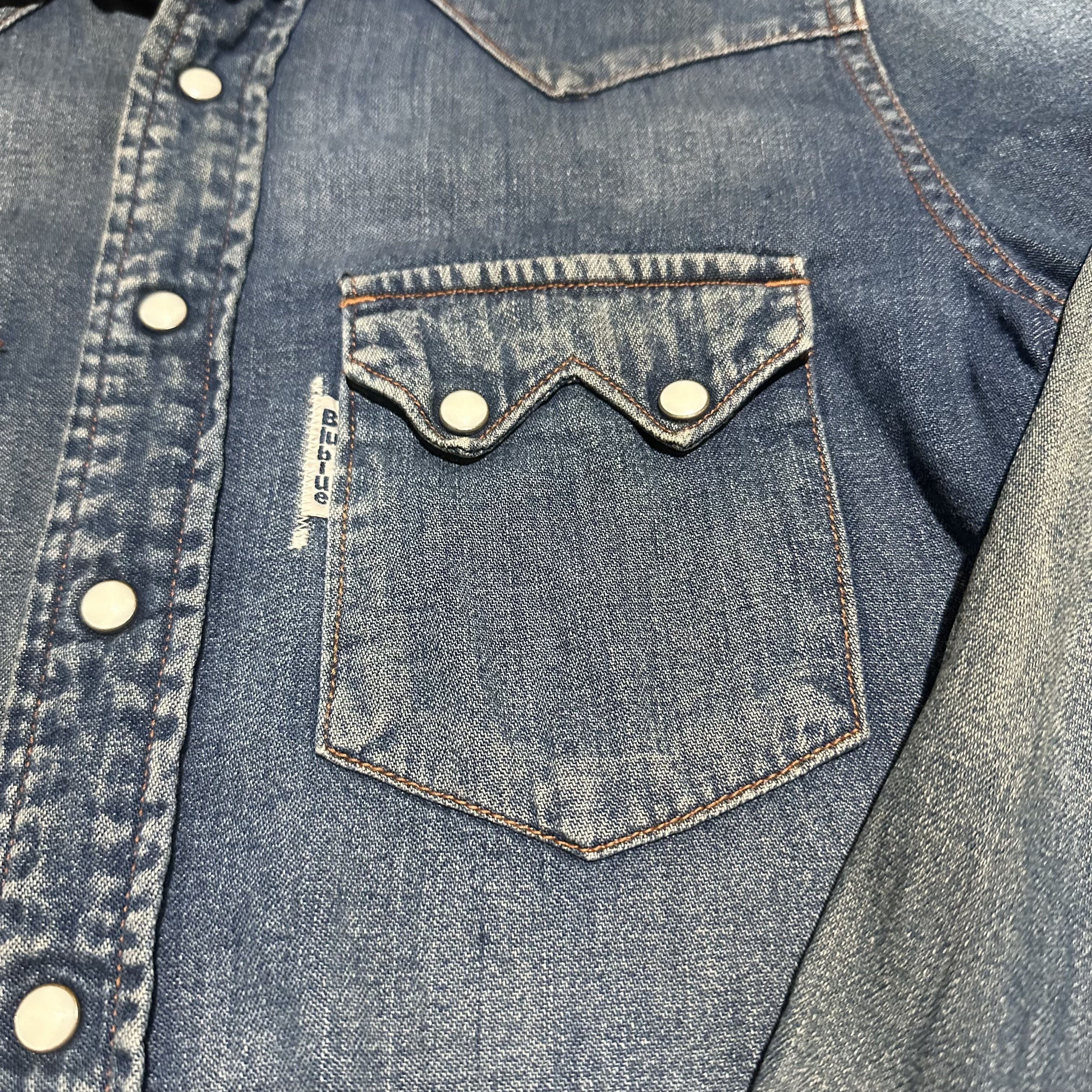 Blue Blue Japan Blue Blue western Denim Button Ups Size US S / EU 44-46 / 1 - 3 Thumbnail