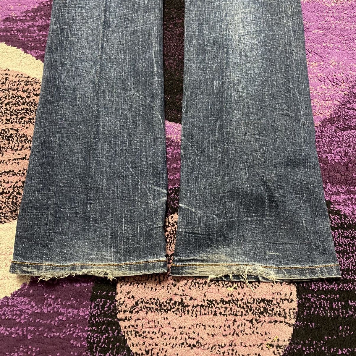 Japanese Brand Flare Jeans Grasshoppers Denim Embroidered Bootcut Jeans Size 26" / US 2 / IT 38 - 9 Thumbnail