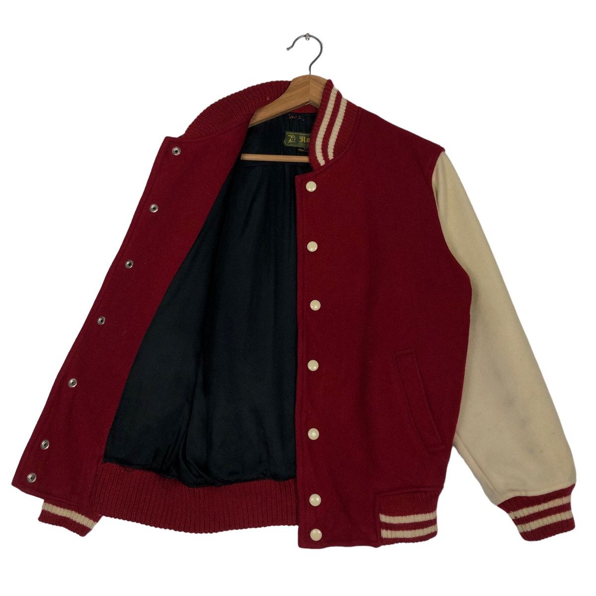 Japanese Brand 🔥90’s Vintage Wool Varsity Bomber Jacket Robe’s Oscar Japan Size US M / EU 48-50 / 2 - 9 Thumbnail