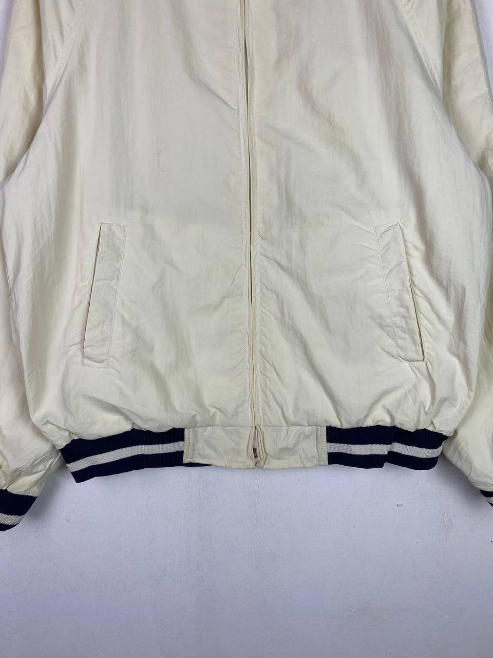 Japanese Brand ly basics nylon full zip bomber style jacket Size US L / EU 52-54 / 3 - 3 Thumbnail