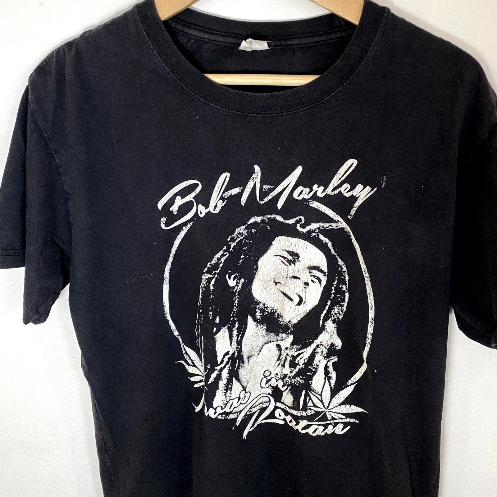 Bob Marley × Vintage Vintage Bob Marley Bootleg T Shirt Black SIze Large Size US L / EU 52-54 / 3 - 2 Thumbnail