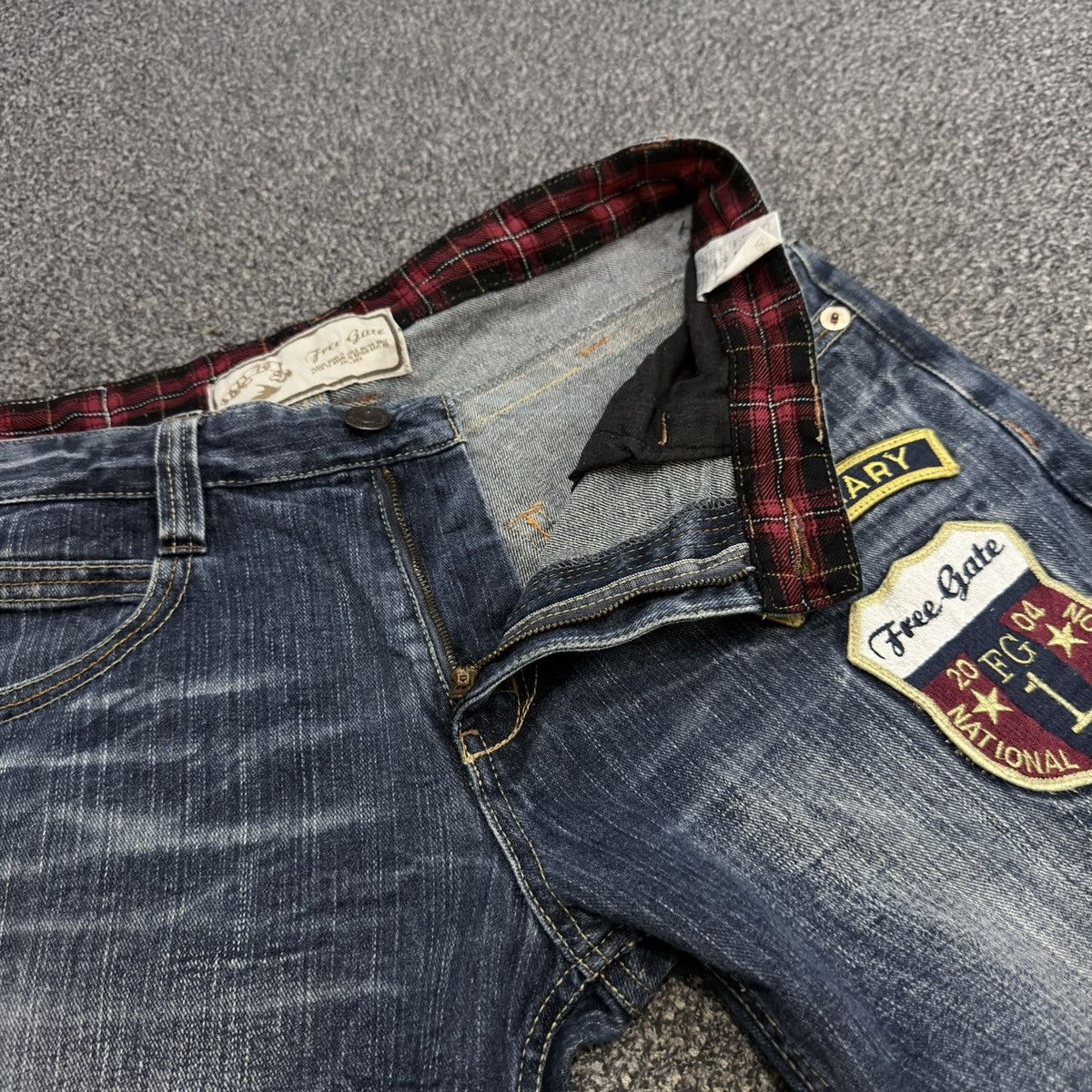 Seditionaries Vintage Japanese Patch Work Free Gate Whisker Clawmark Denim Size US 32 / EU 48 - 15 Thumbnail