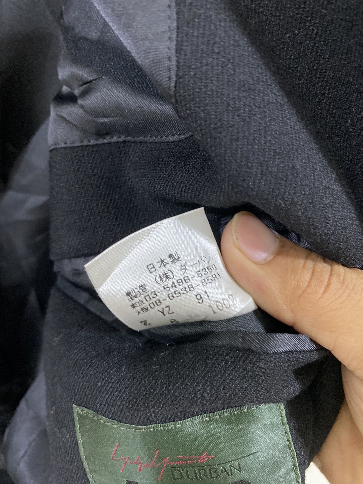 Yohji Yamamoto AAR Yohji Yamamoto X Durban Black Blazer Size 44R - 7 Thumbnail