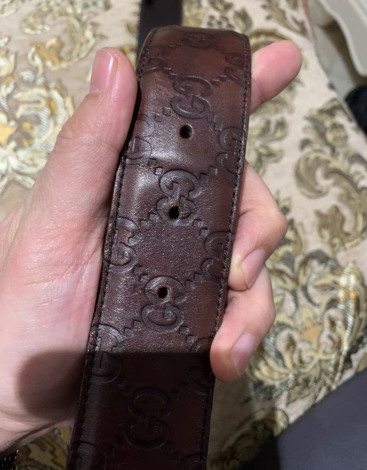 Gucci Gucci Genuine Leather Belt K16 Size ONE SIZE - 4 Thumbnail