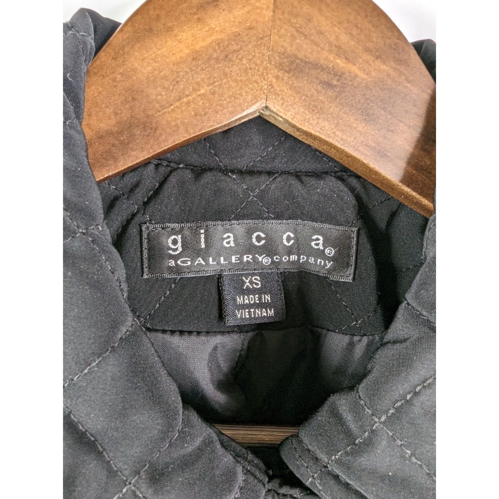 Vintage GIACCA Jacket Women Quilted Black Full Zip Button Lightweight Mid-Length XS Size Black 2010-2019 Vintage No Room Regular Giacca Size XS / US 0-2 / IT 36-38 - 4 Thumbnail