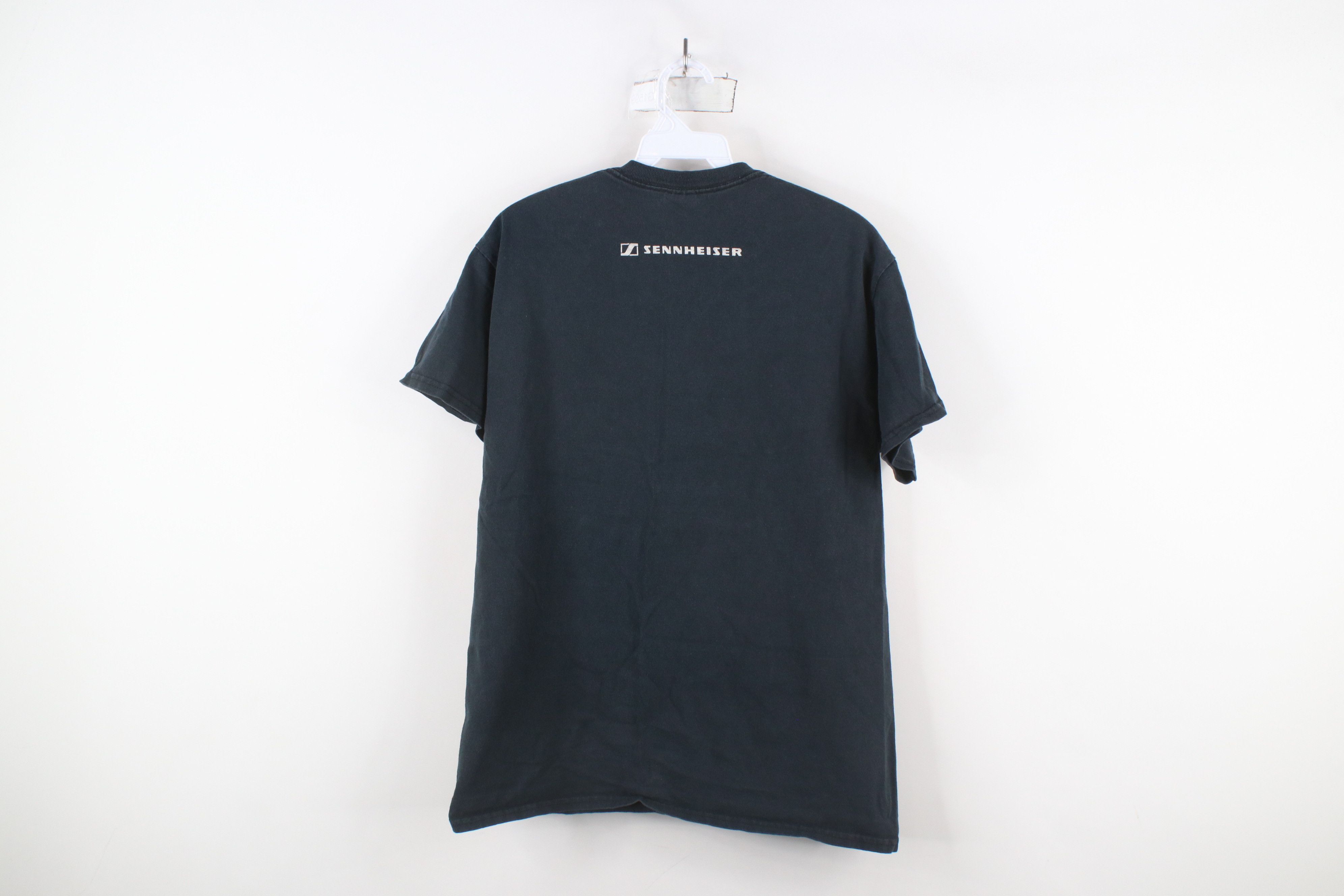 Vintage Vintage 90s Y2K Spell Out Sennheiser Music T-Shirt Black Size US M / EU 48-50 / 2 - 11 Thumbnail