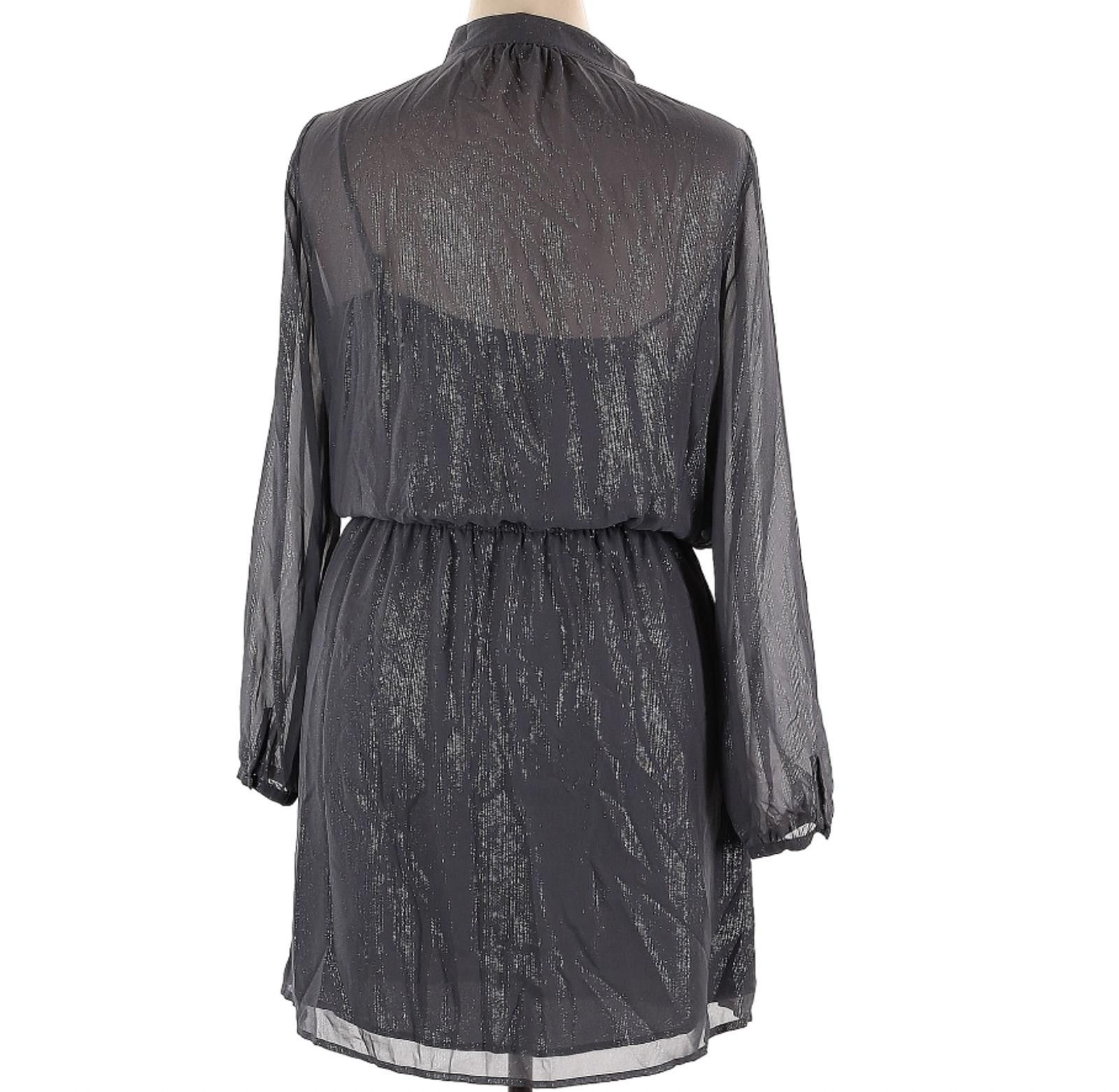Other White House Black Market Size 14 Gray Long Sleeve Dress Size XL / US 12-14 / IT 48-50 - 2 Thumbnail