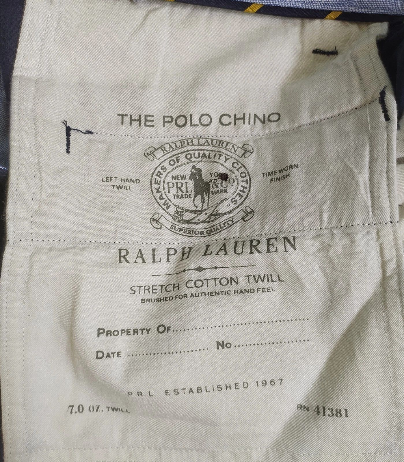 Polo Ralph Lauren Polo Ralph Lauren Slim Stretch Fit Chino Trouser T 0033 Size US 32 / EU 48 - 7 Thumbnail