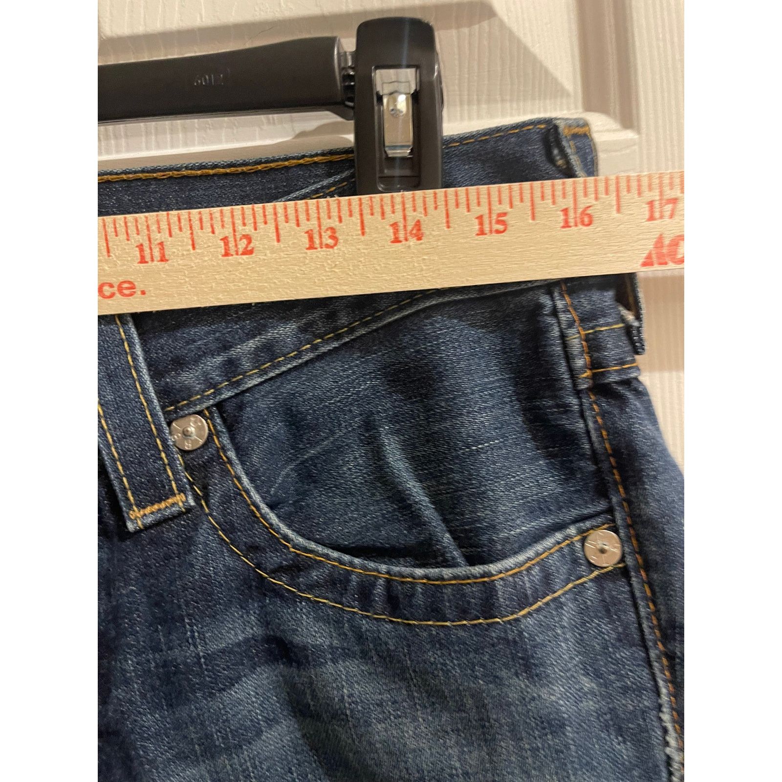 True Religion True Religion Billy Straight Jeans Dark Wash USA Denim Size US 30 / EU 46 - 9 Thumbnail