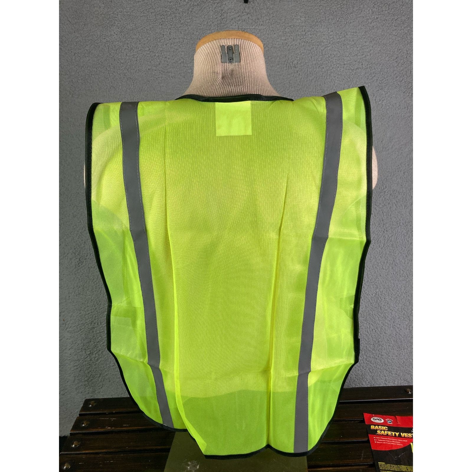 SAS Safety Vest High Visibility Yellow Reflective SAS Pocket New Size US XL / EU 56 / 4 - 5 Thumbnail