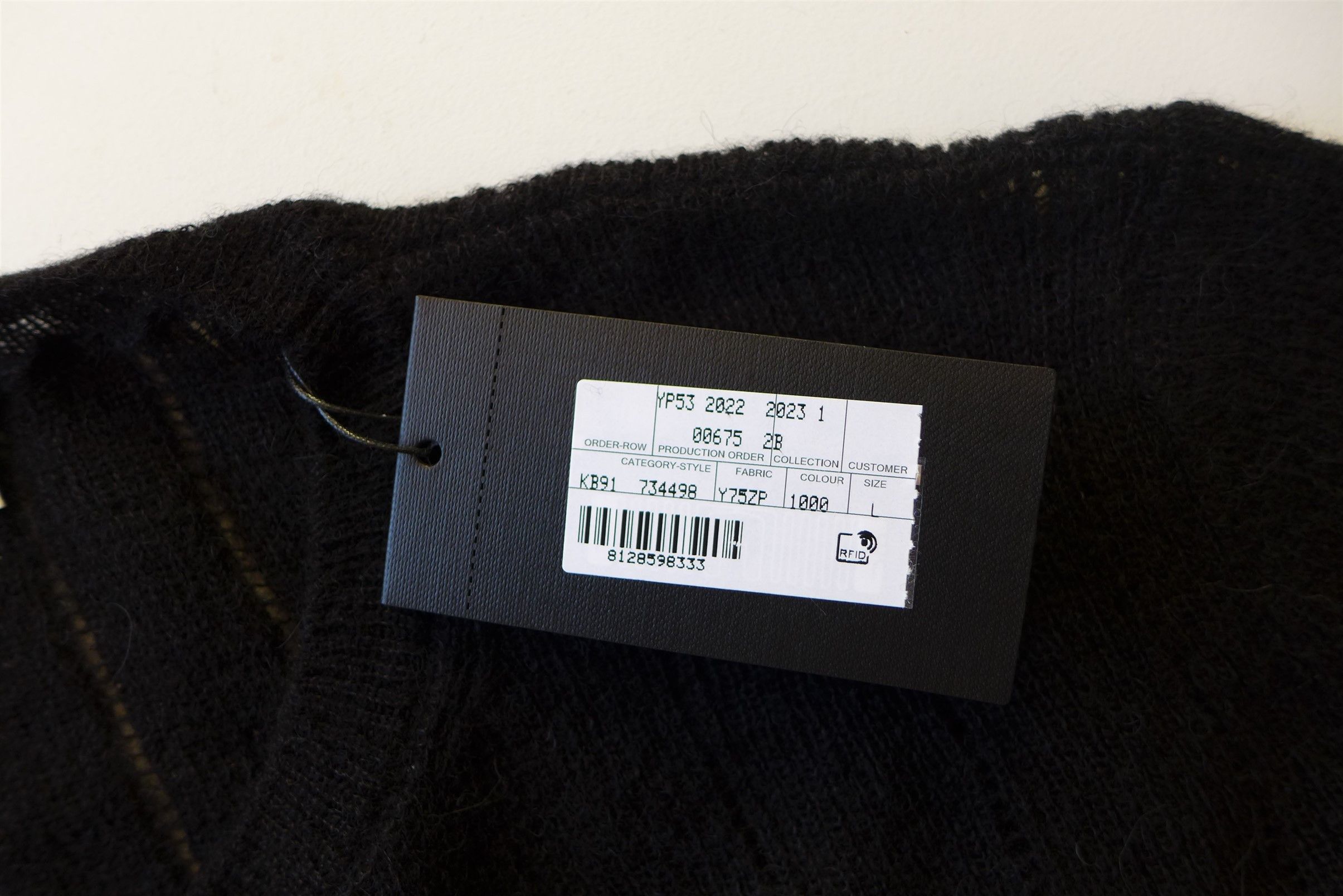 Saint Laurent Paris Saint Laurent Openwork Knit Sweater -- Black Alpaca Size US L / EU 52-54 / 3 - 17 Thumbnail