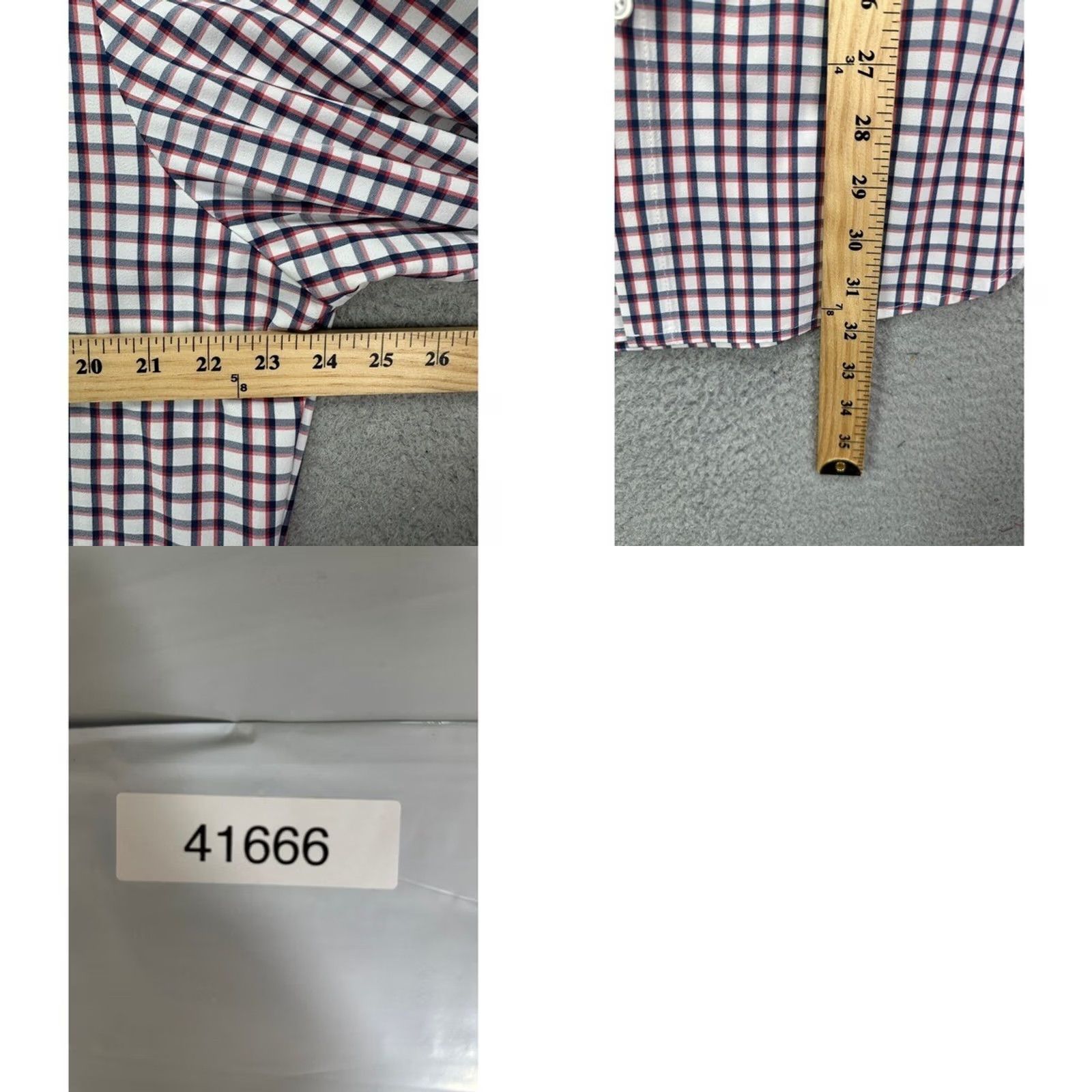 Mizzen+Main Mizzen+Main Shirt Adult XL Performance Blue Multi Plaid Button Down Stretch Mens Size US XL / EU 56 / 4 - 8 Thumbnail