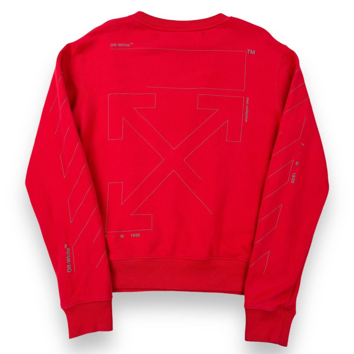 Off-White Off-White Unfinished Arrows Red Sweatshirt Size US S / EU 44-46 / 1 - 3 Thumbnail