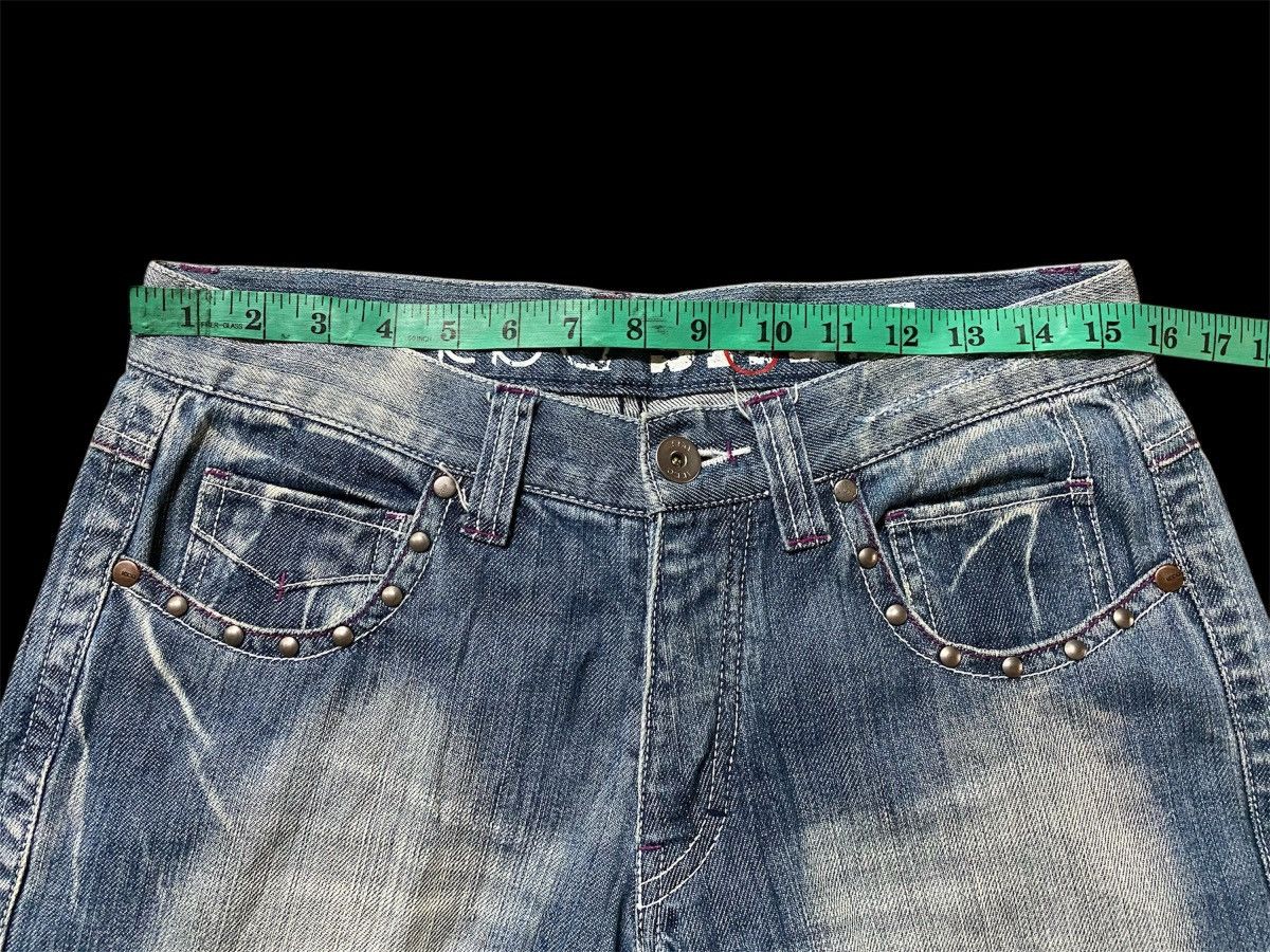 Japanese Brand Flare Jeans Japanese Icca Washed Blue Vintage Size US 31 - 11 Thumbnail