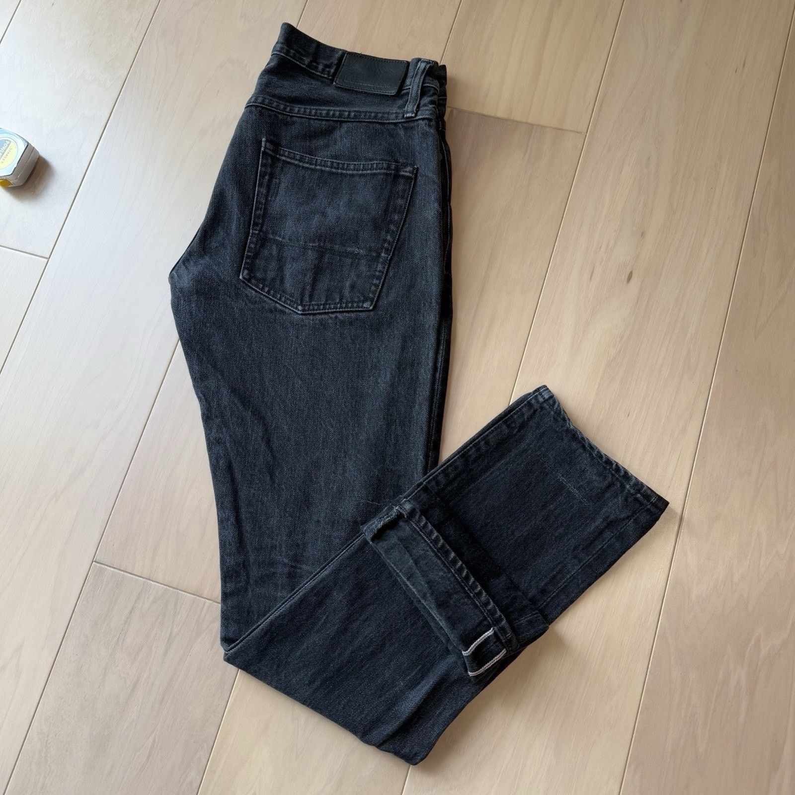Tellason Tellason Selvedge Jeans 33 Black Dark Wash Denim Slim Size US 33 - 10 Thumbnail