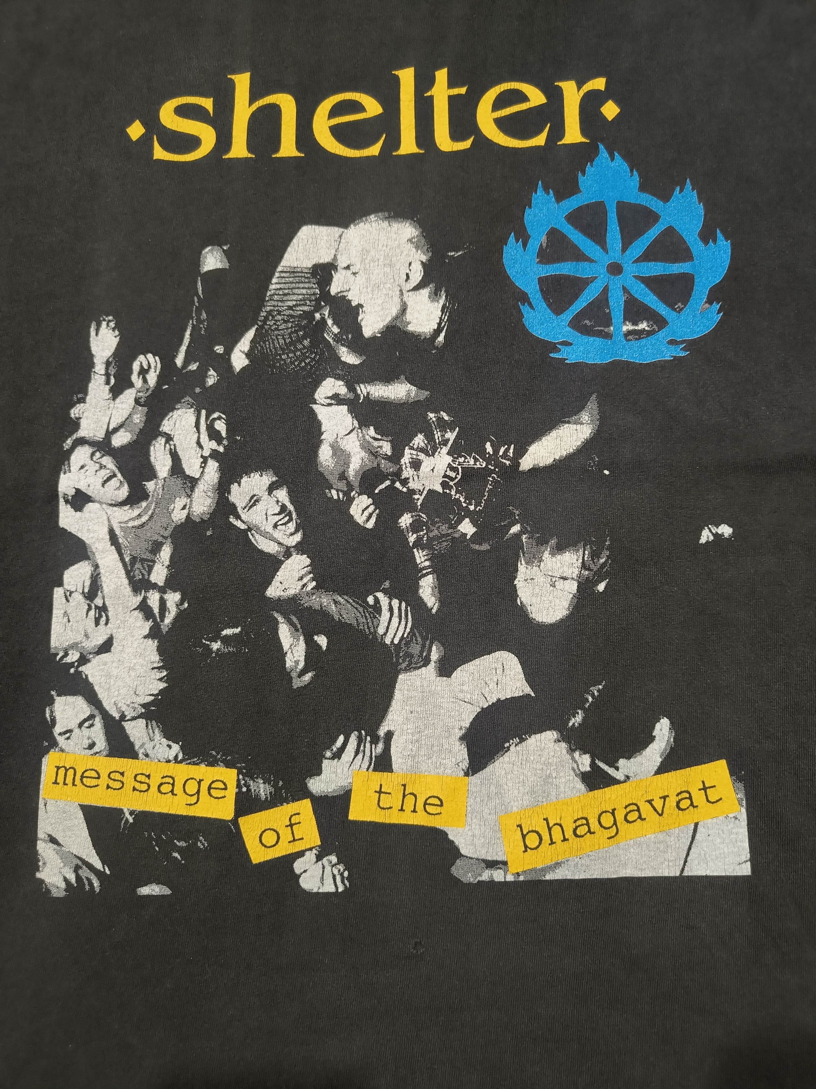Band Tees Vintage 90s Shelter "Message of the bhagavat" shirt Size US XL / EU 56 / 4 - 3 Thumbnail