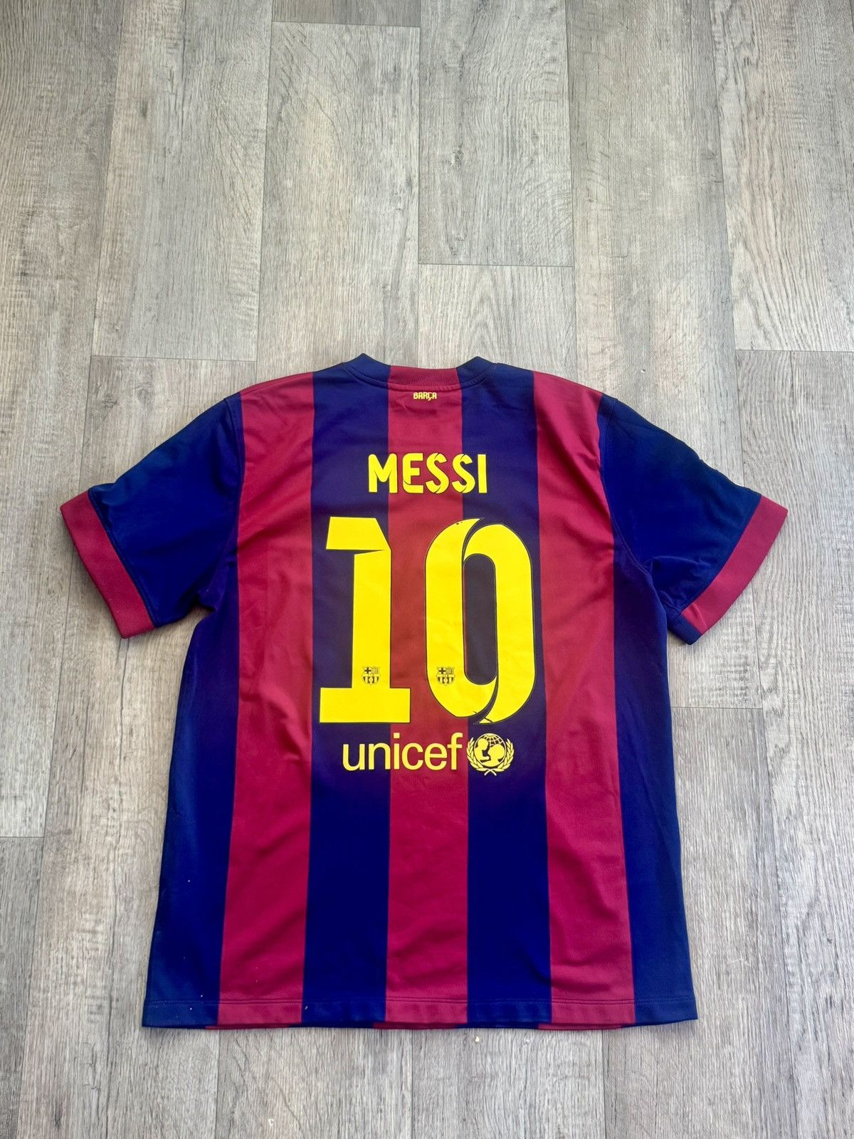 Nike FC Barcelona Nike Messi Shirt Size US XL / EU 56 / 4 - 4 Thumbnail