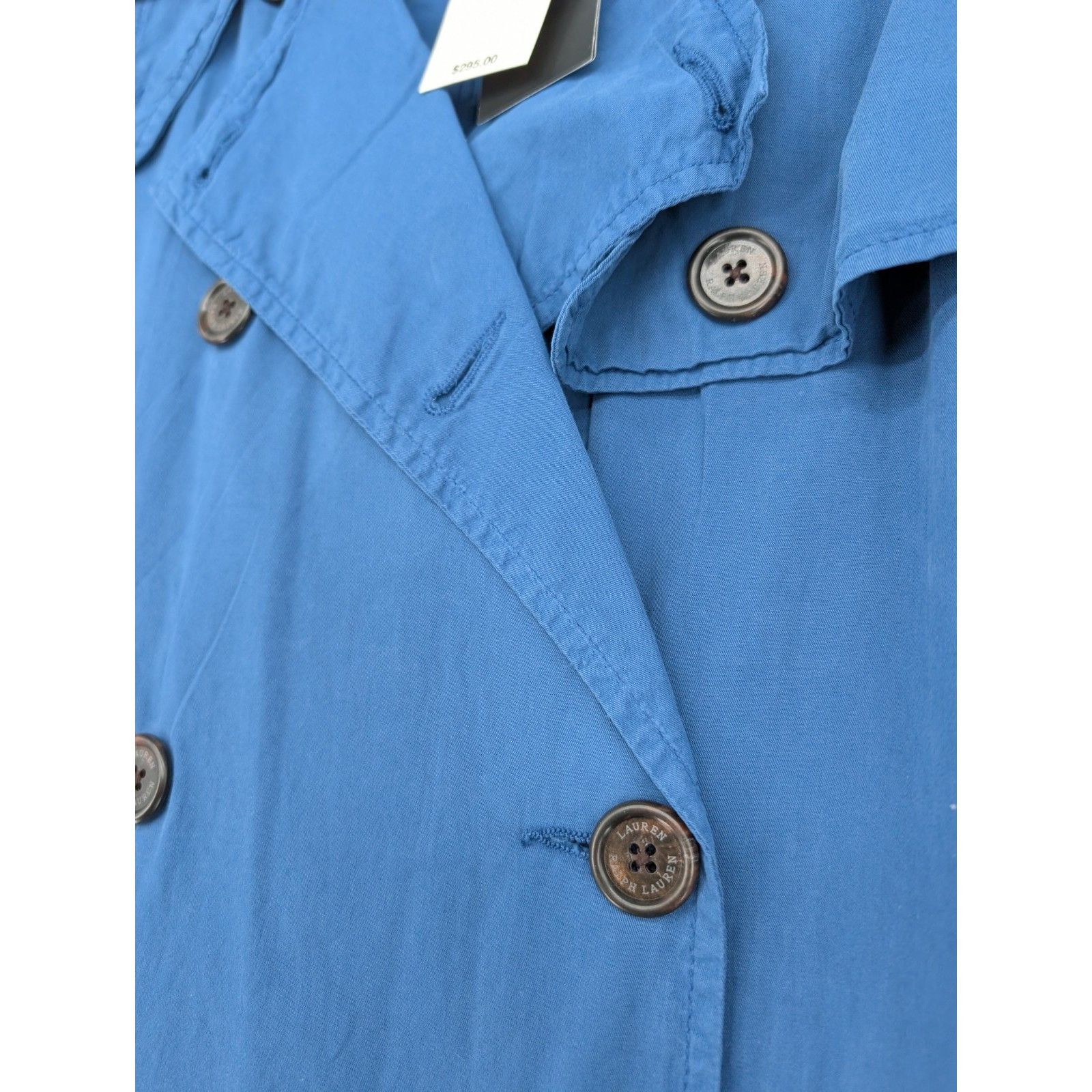 Lauren Ralph Lauren Lauren Ralph Lauren Trench Coat Women 4 Blue Classic Double Size S / US 4 / IT 40 - 3 Thumbnail