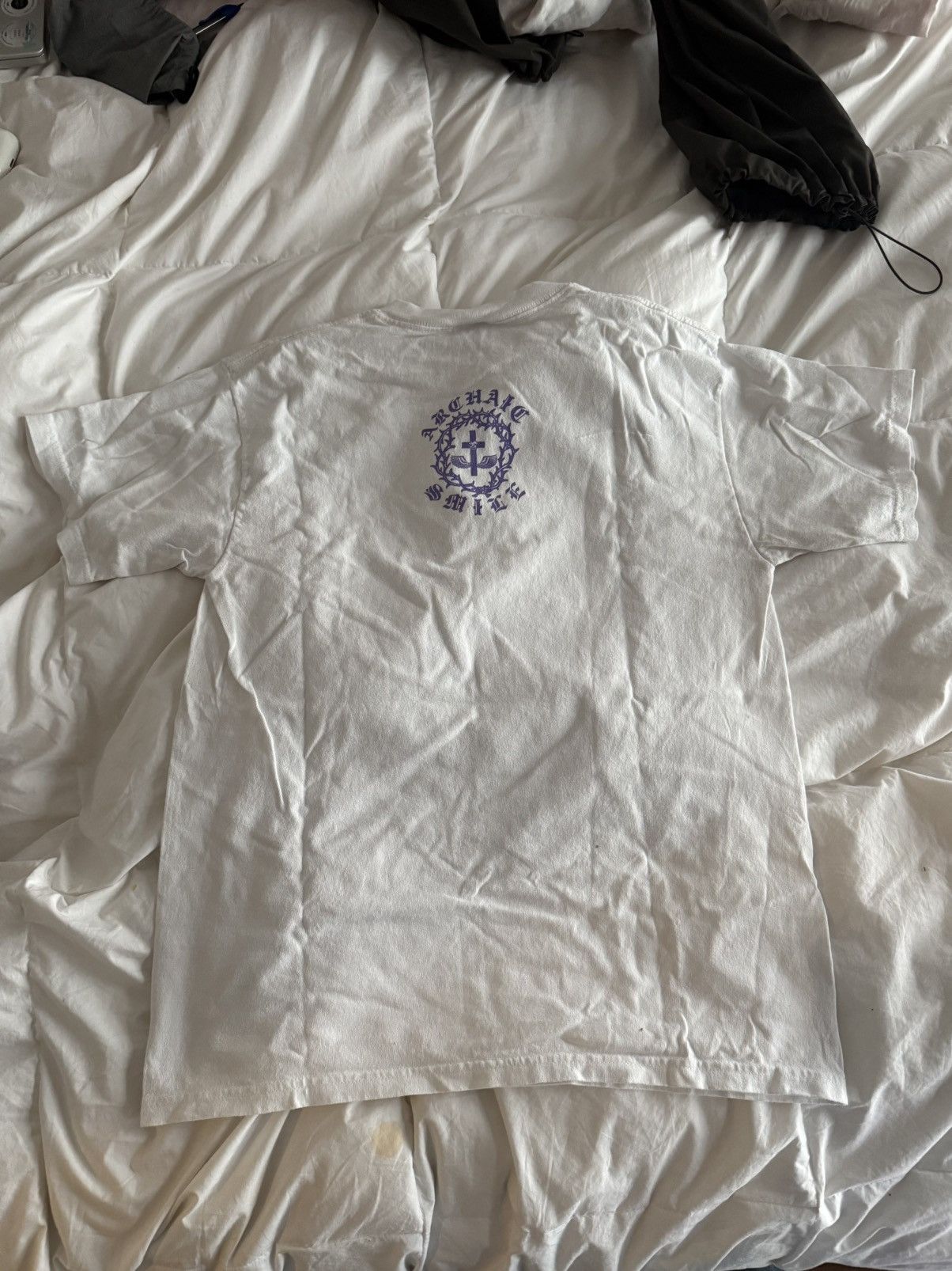 Vintage Vintage 90s Archaic Smile Jesus Christ T-Shirt Rare Medium Size US M / EU 48-50 / 2 - 5 Thumbnail