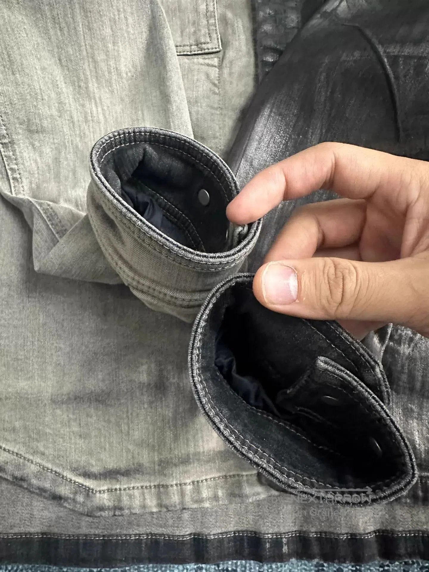 Rick Owens Multi Color Distressed Denim Jacket. Size US M / EU 48-50 / 2 - 4 Thumbnail