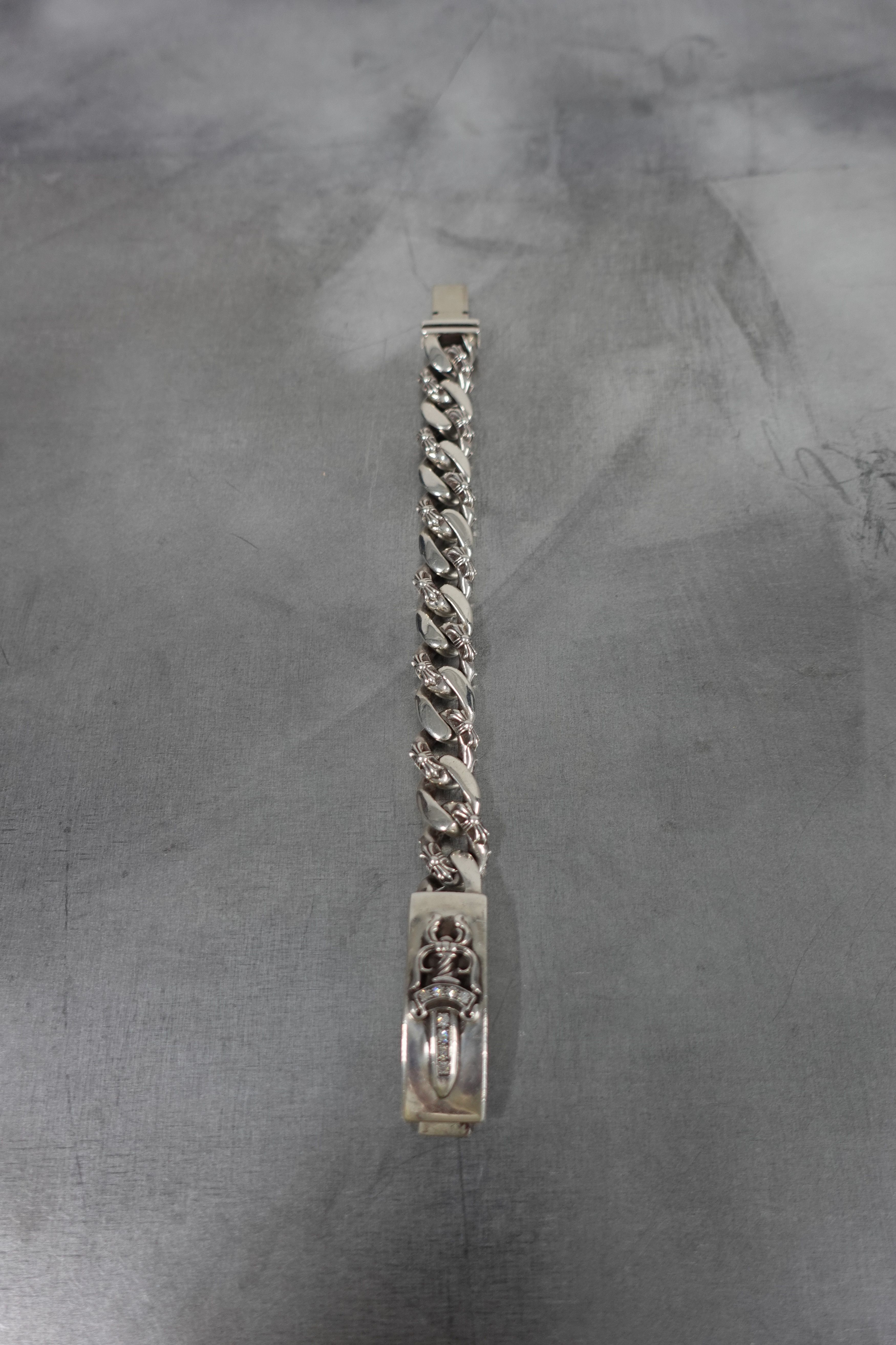 Chrome Hearts CHROME HEARTS PAVE DIAMOND DAGGER BRACELET FANCY LINK Size ONE SIZE - 5 Thumbnail