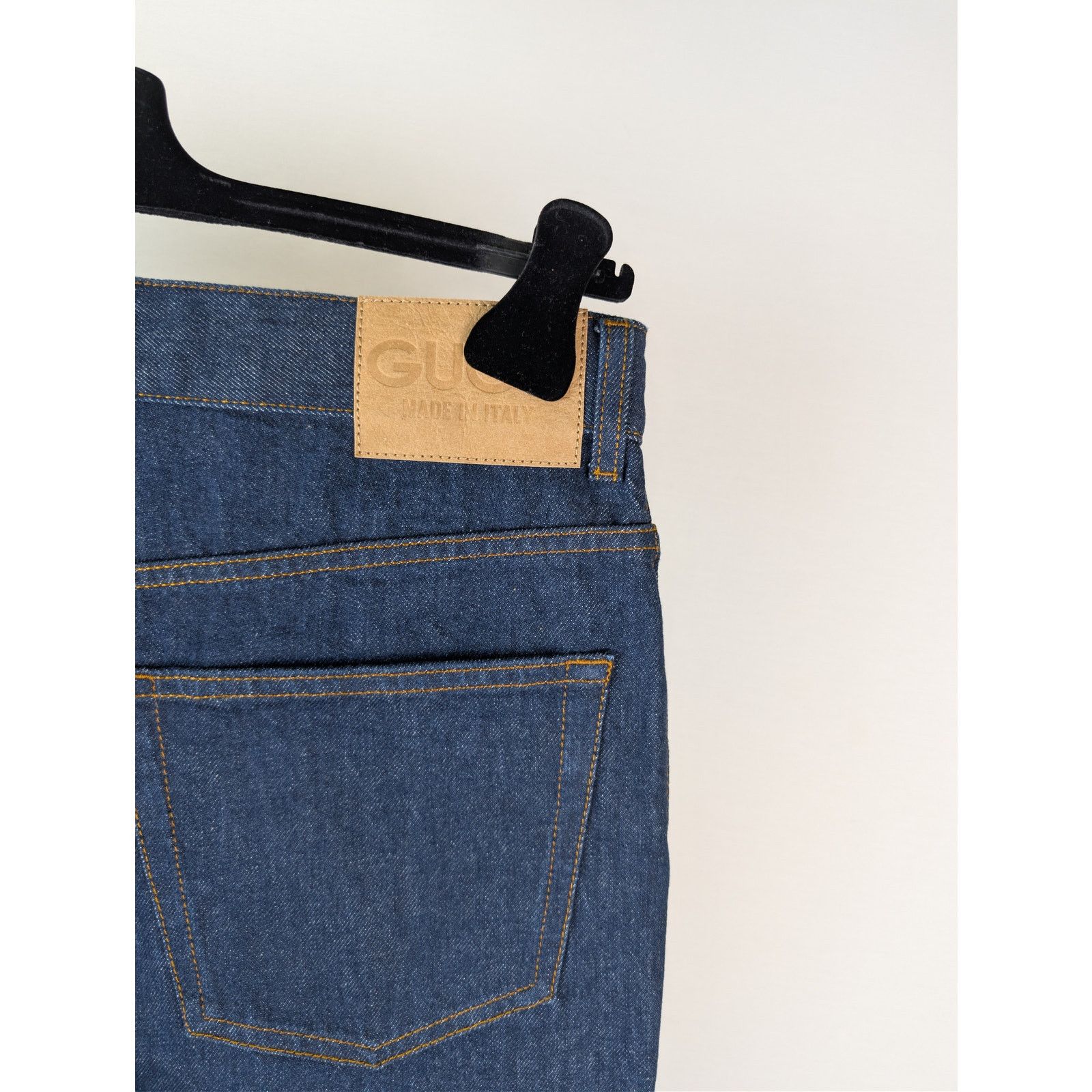 Gucci o1rshd1 Horsebit Straight-Leg Denim Pants in Indigo Blue Size US 32 / EU 48 - 13 Thumbnail