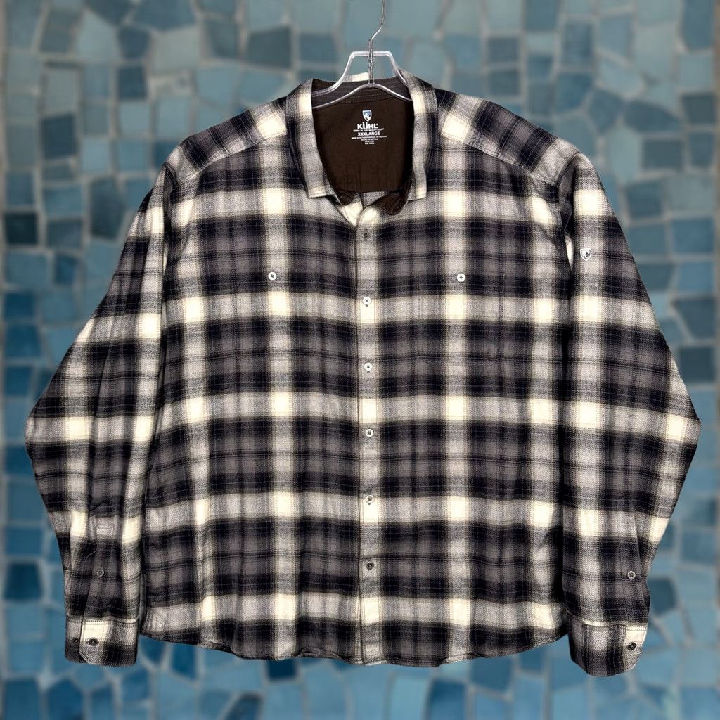 Vintage KUHL Shirt Mens 3XL Plaid The Law Flannel Shadow Barn Chore 7373 Size US XXL / EU 58 / 5 - 1 Thumbnail