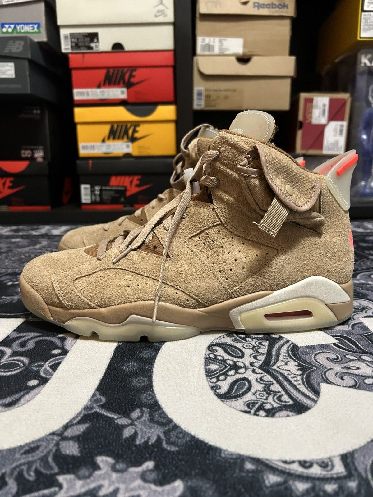 Jordan Brand × Travis Scott Travis Scott Jordan 6 Khaki Size US 11 / EU 44 - 1 Thumbnail