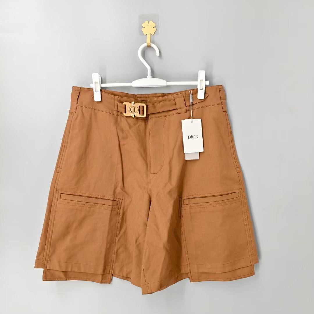Dior Dior Brown Utility Buckle Cargo Shorts Size US 34 / EU 50 - 1 Thumbnail
