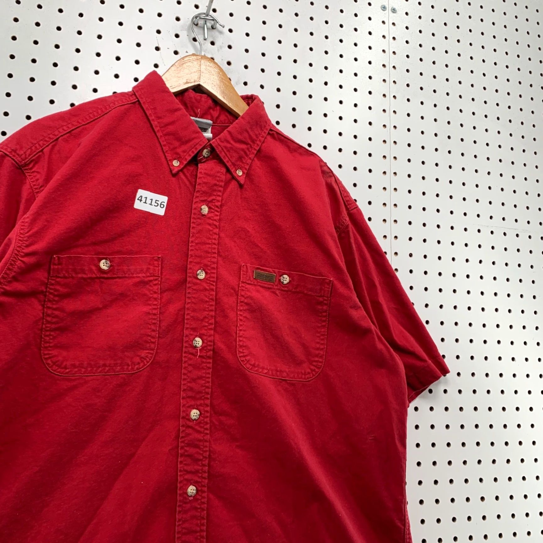Carhartt VINTAGE Carhartt Button-Up Shirt Mens L Red Canvas Workwear Made USA Size US L / EU 52-54 / 3 - 7 Thumbnail