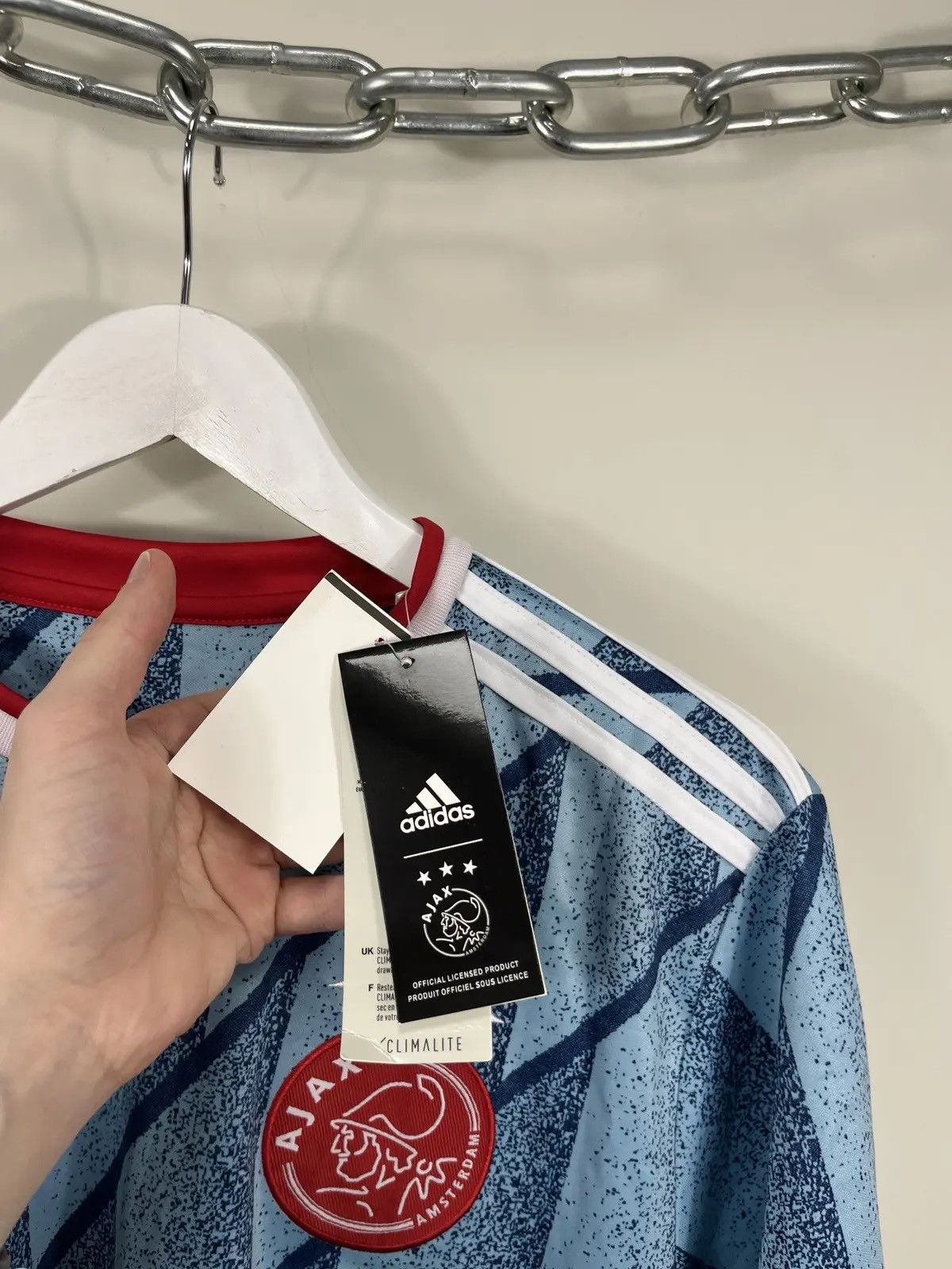 Adidas Adidas Ajax 2020/21 Van De Beek NEW Football Soccer Jersey Size US L / EU 52-54 / 3 - 7 Thumbnail